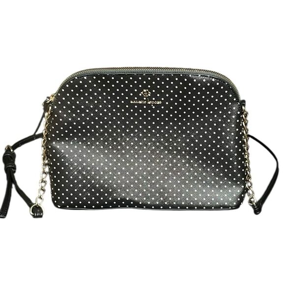 Nanette Lepore Stylish Black and White Polkadot Crossbody Bag - Picture 1 of 11